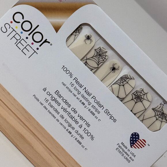 New Color Street “Web of Lies” Spider and Web Overlay Nail Strips - Picture 1 of 4